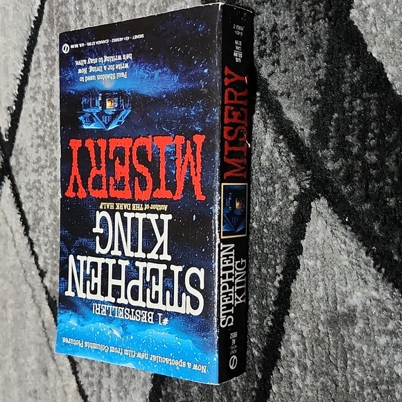 STEPHEN KING MISERY 1990 PAPERBACK BOOK NOVEL- HORROR- FICTION- PSYCHOLOGICAL - Picture 6 of 8